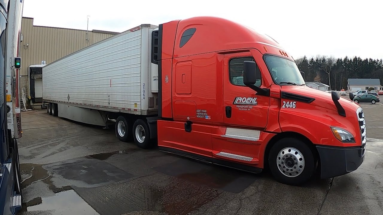 February 17, 2022/53 Trucking. Loading at Salm Partners, Denmark Wisconsin
