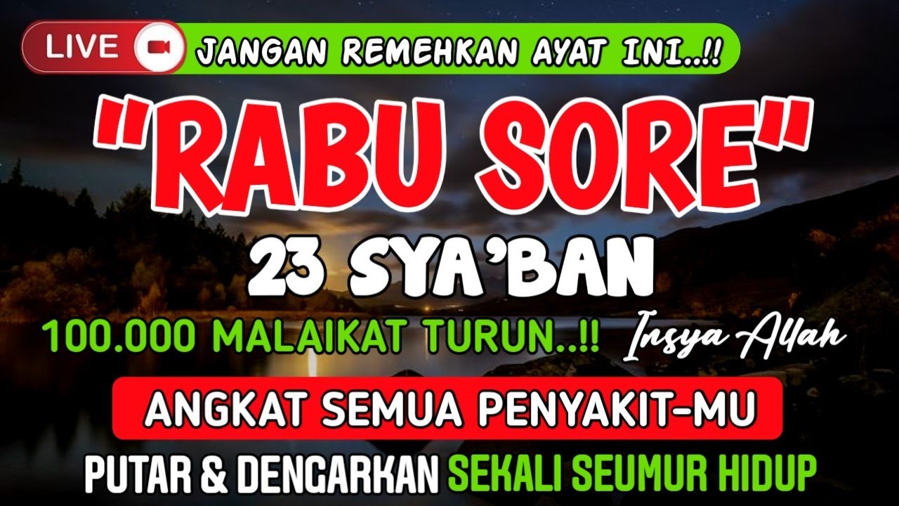 KUN FAYAKUN 🤲..!! CUKUP PUTAR 1X AY4T INI INSYAALLAH PENY4KIT LANGSUNG S3MBUH TOTAL❗