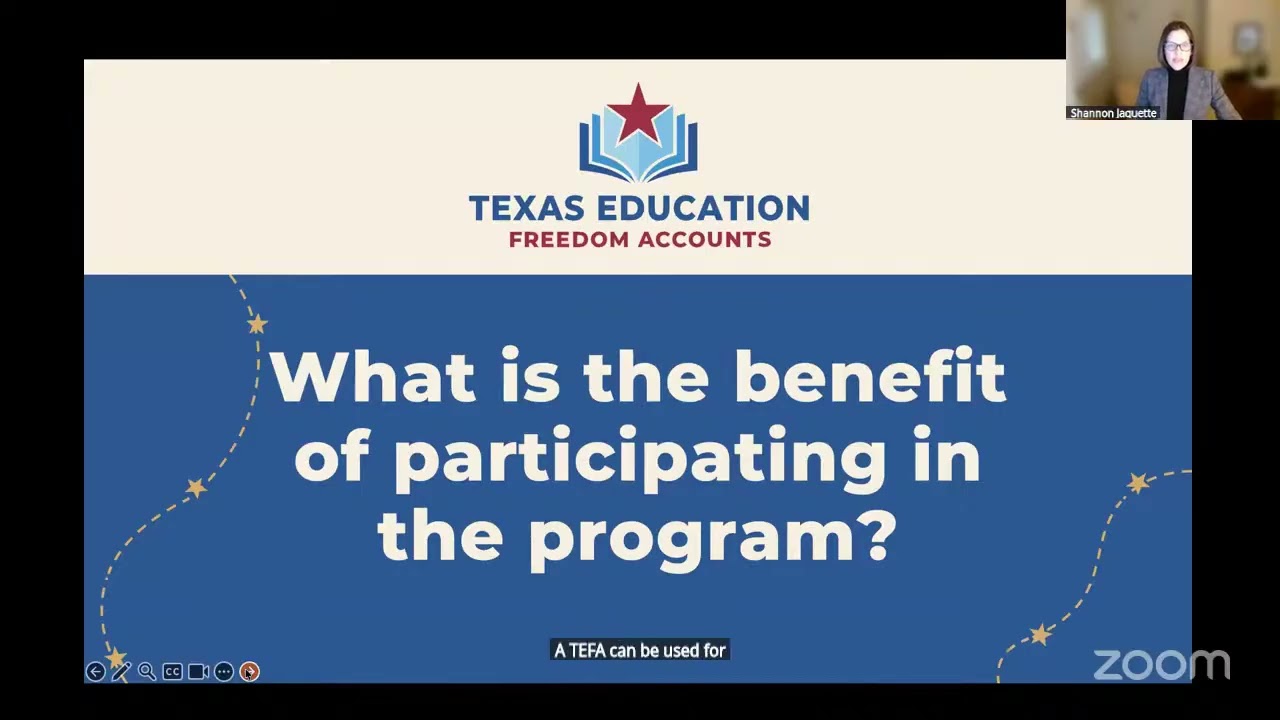 Texas Education Freedom Accounts - School Choice Info Session with Cassandra Bandy