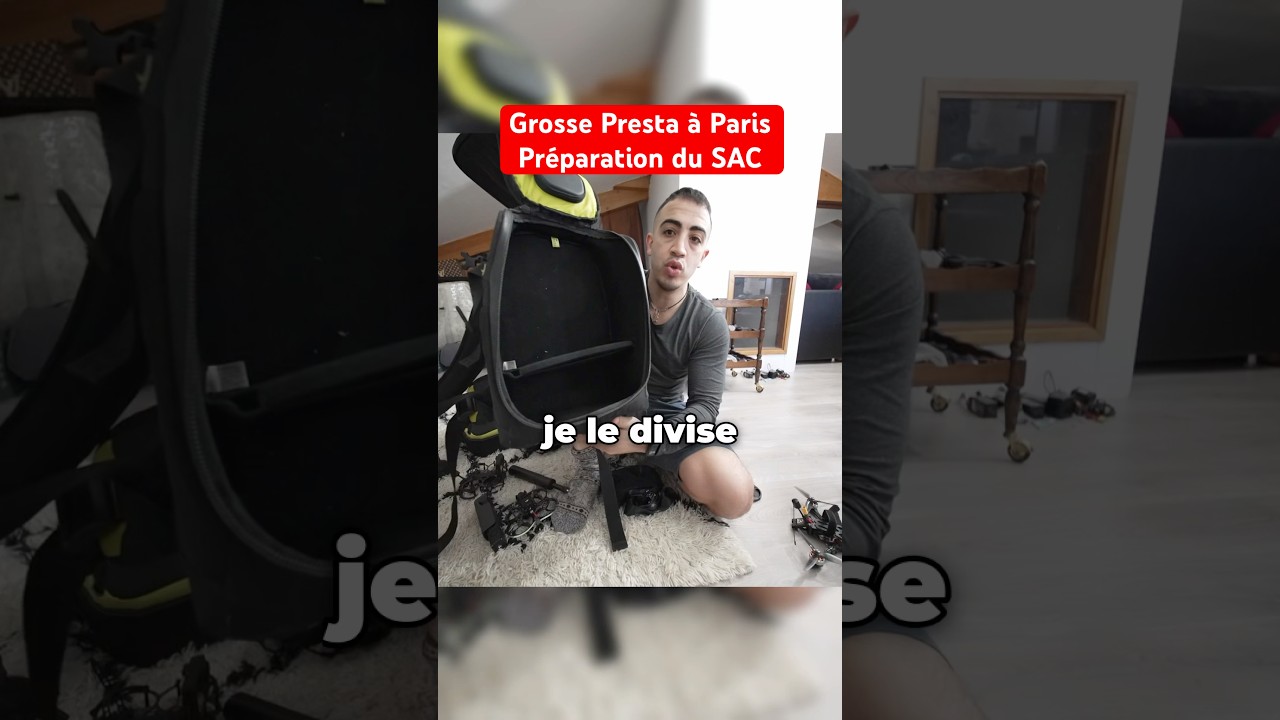 Comment pr&eacute;parer son sac de drone FPV pour une prestation ? #virale #drone #fpv #client #video