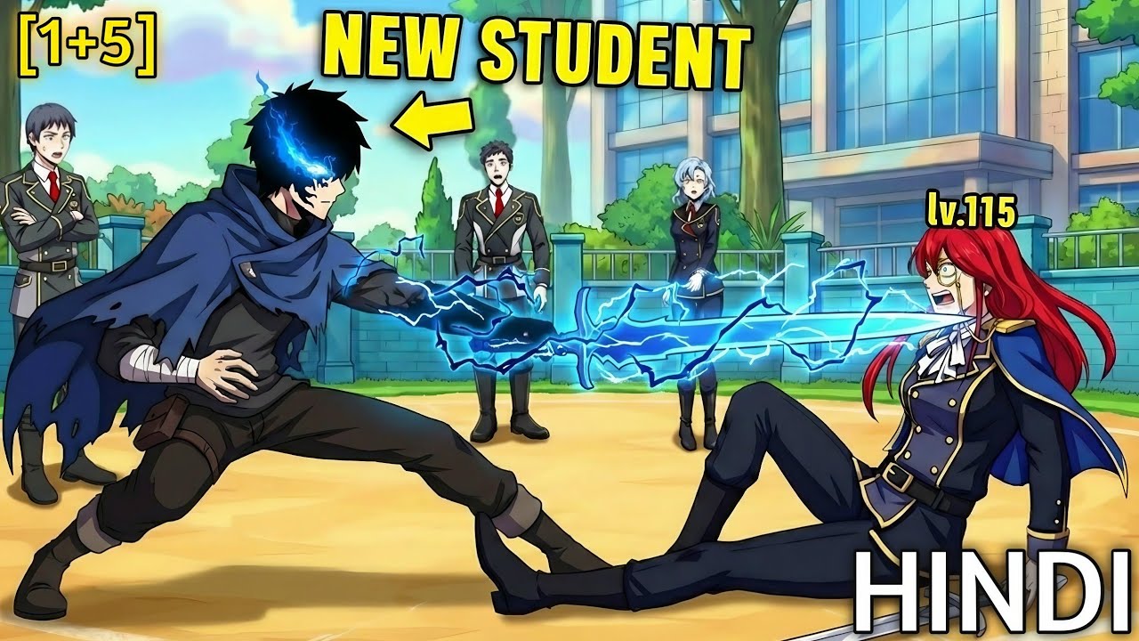 [1+5] They Called the New Student Weak… Until His Dark Sword Shocked the Magic Academy 😱⚔️ | Manhwa