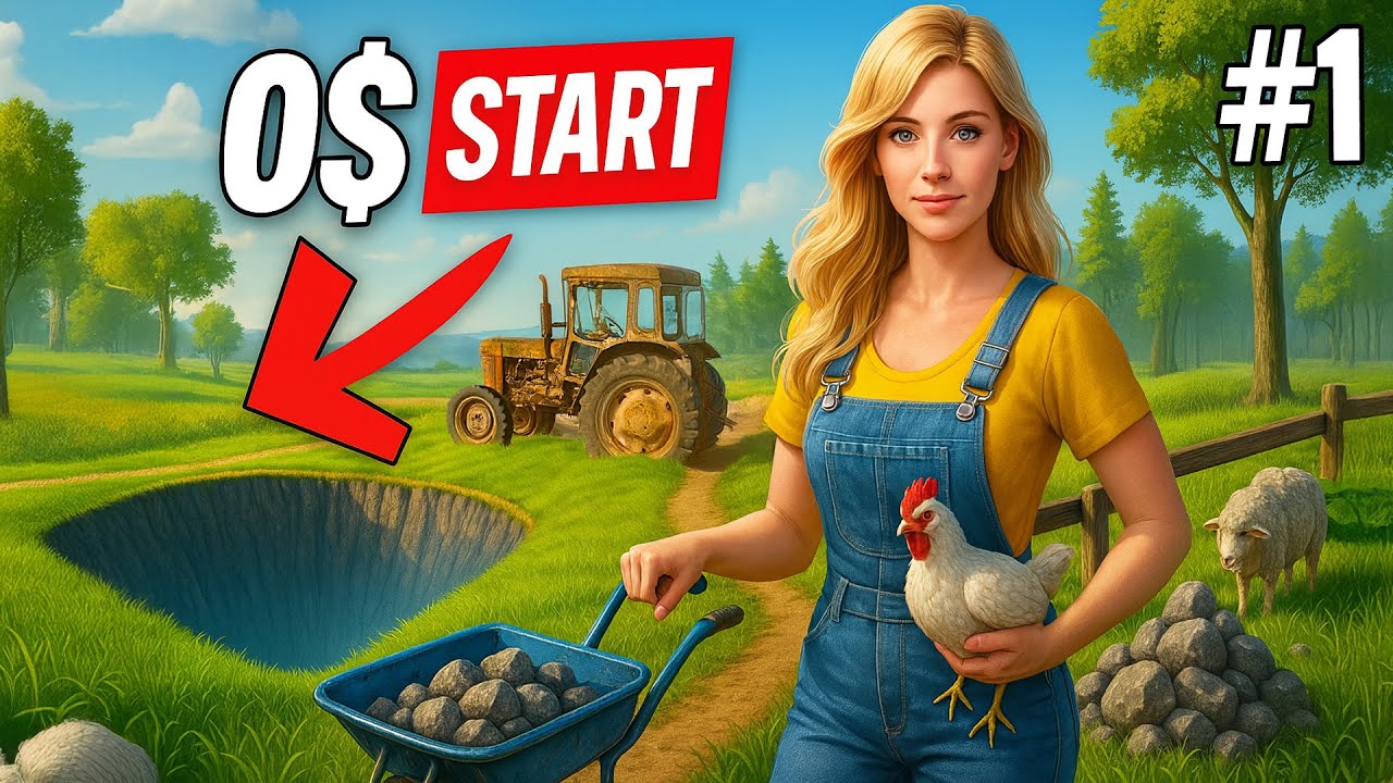 Start with $0 in a GIANT PIT! 🚜 #1