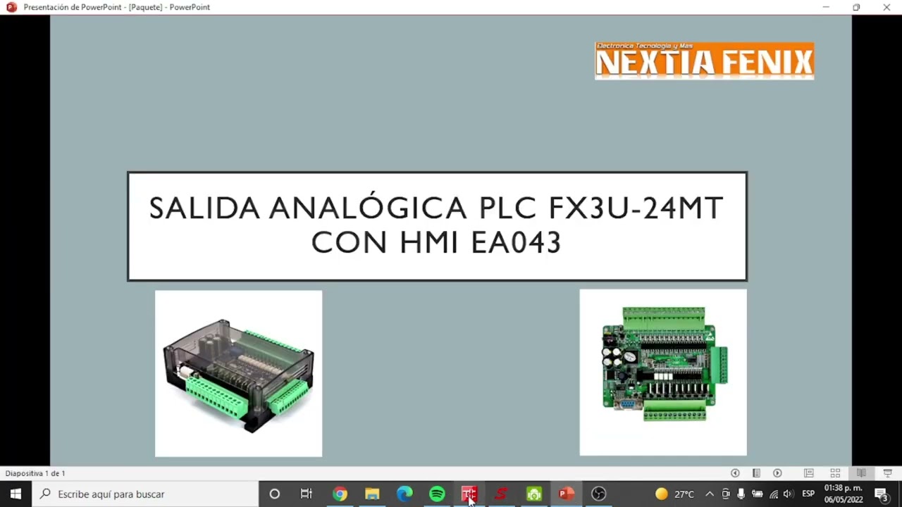SALIDA ANALOGICA PLC FX3U 24MT