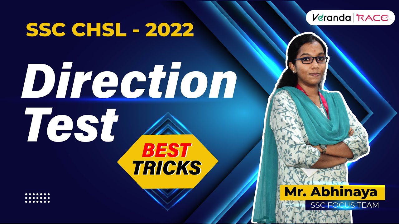 Direction Sense Test - Best Tricks & Shortcuts | For SSC CGL CHSL MTS GD | VERANDA RACE SSC
