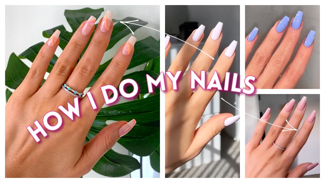 HOW TO: GEL NAILS AT HOME | trendy nail art, cute & easy!