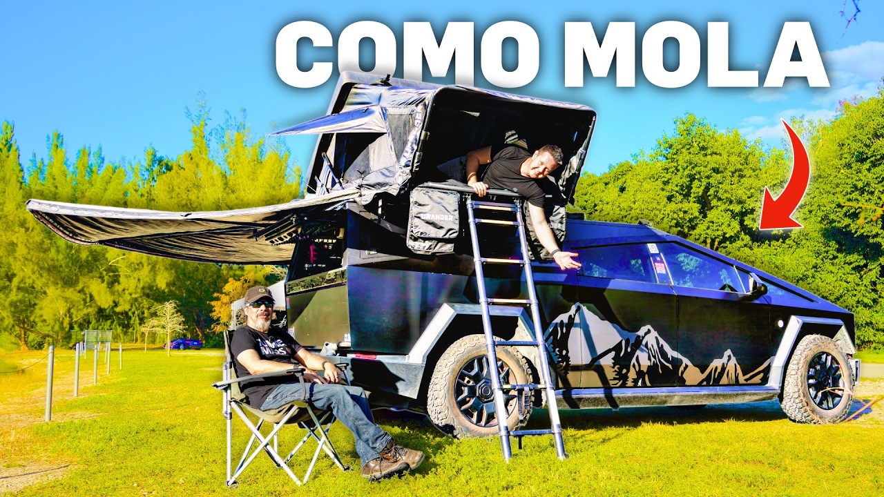 Tesla CyberTruck Camperizado - Listo para el Apocalipsis Zombie