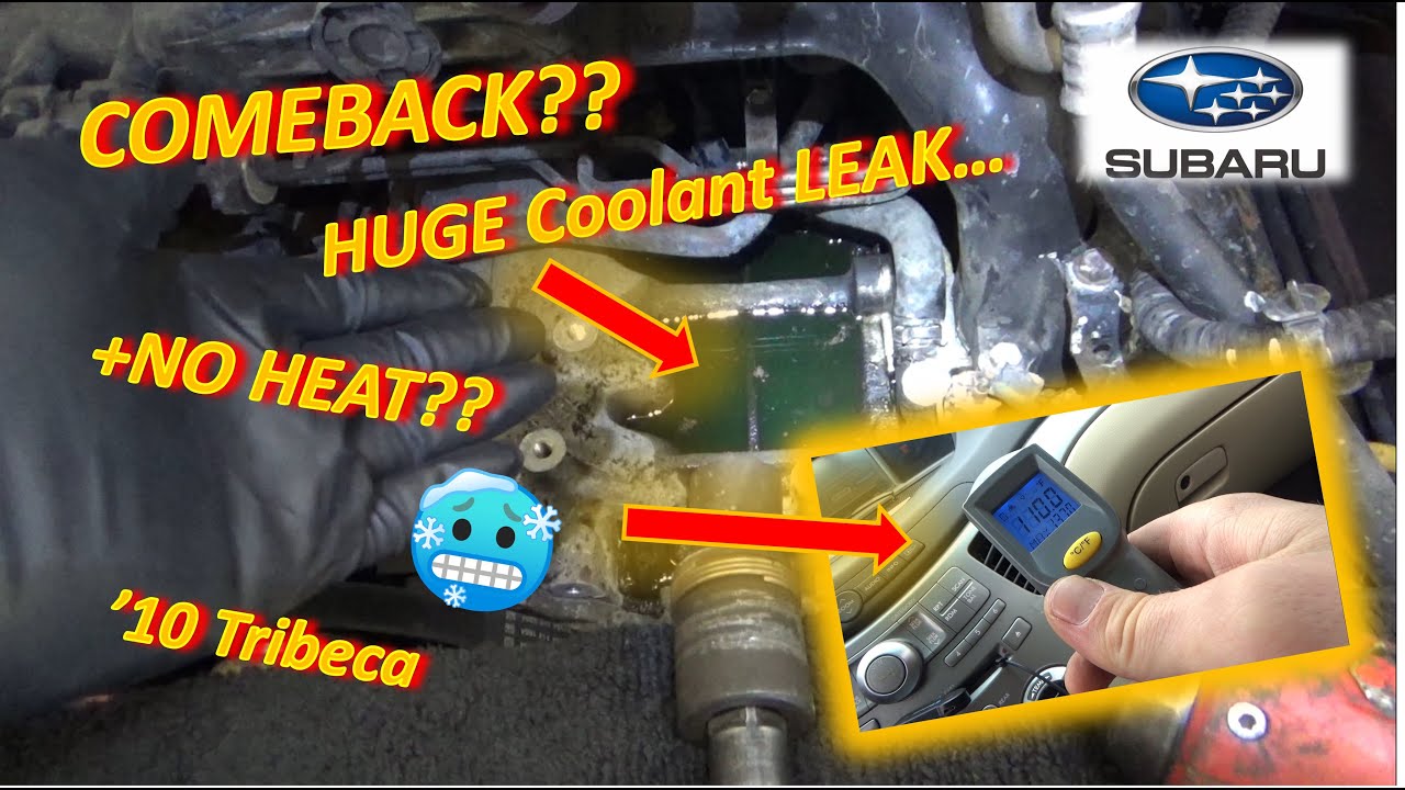 COMEBACK?? Tricky Tribeca: MASSIVE Coolant LEAK & NO HEAT?? ('10 Subaru H6)