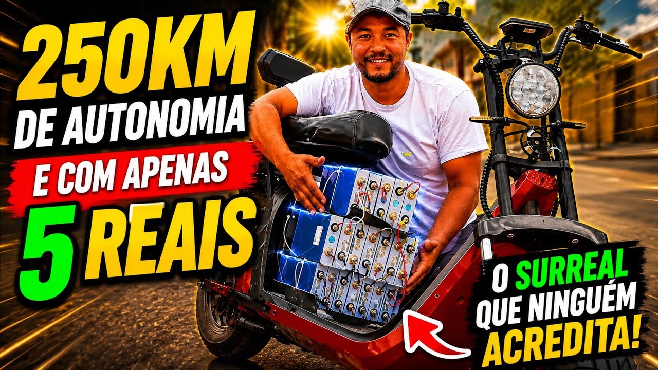 250km de autonomia e com apenas 5 reais é o surreal