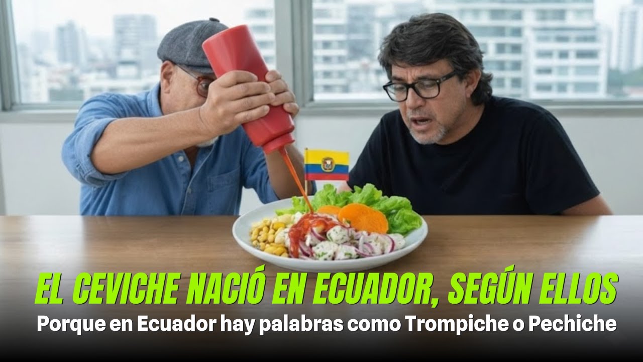 Ecuatorianos aseguran que  EL CEVICHE NACIÓ EN ECUADOR, Porque existen palabras como TROMPICHE
