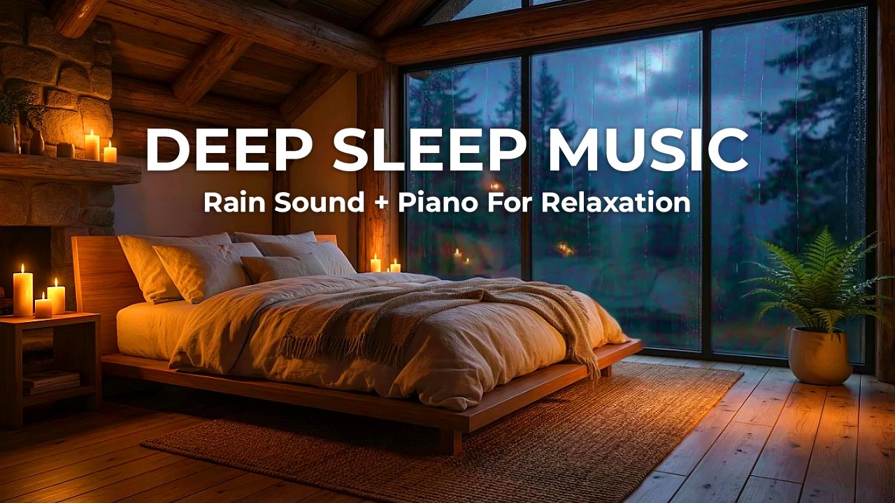 Fast Sleep Solution 🌙 Stress-Free Sleep with Rain & Piano Relaxation Music