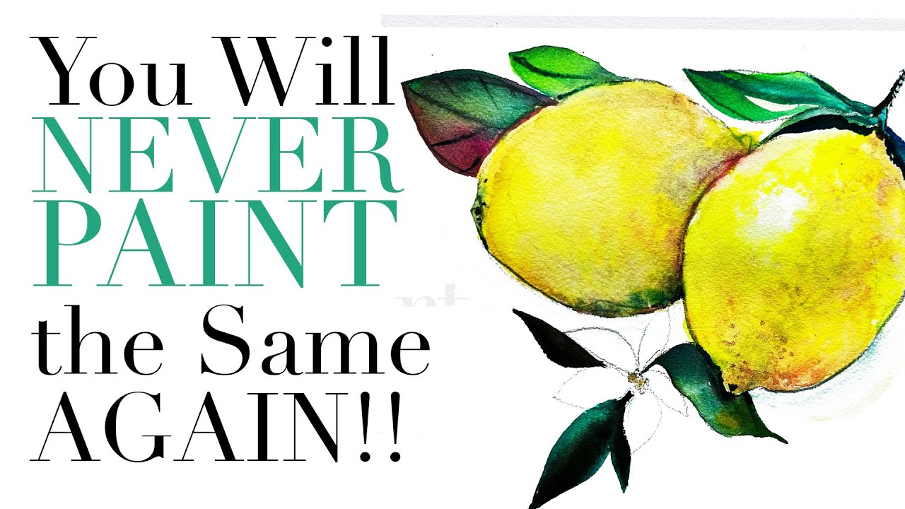Realistic-Ish Lemons for Watercolor Beginners