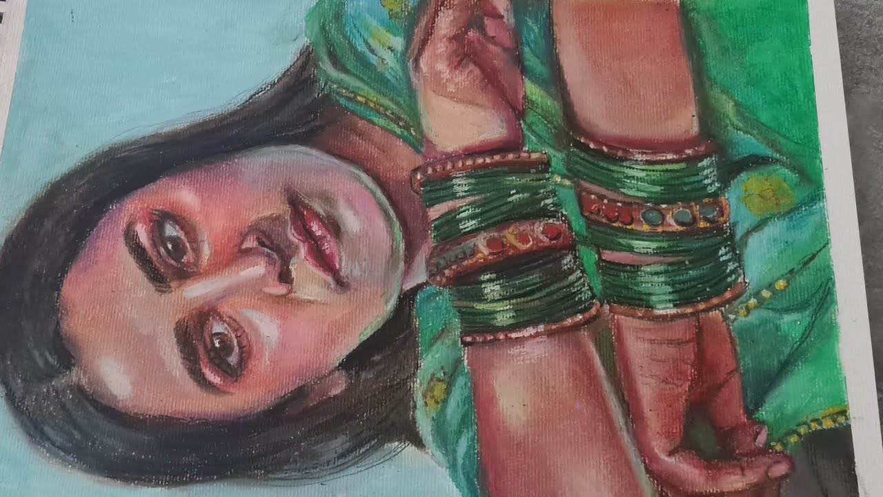 Making self portrait  || realistic self portrait || Mixed Media  self portrait step by step