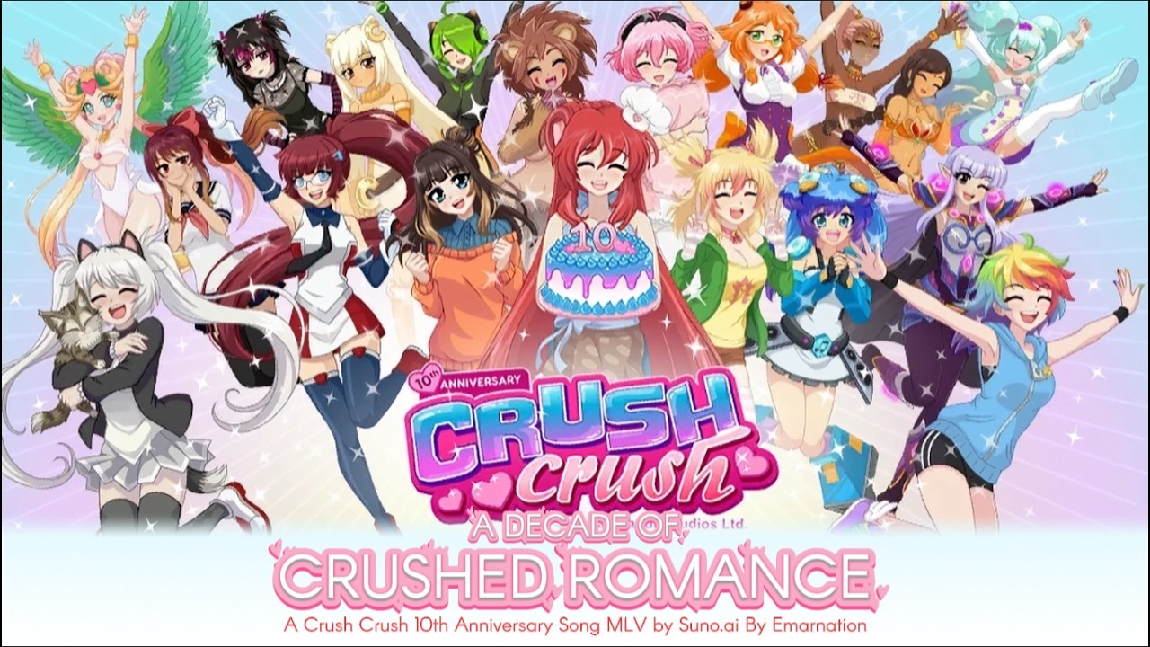 A Decade of Crushing Romance - A Crush Crush 10th Anniversary Tribute Lyrical Music Video