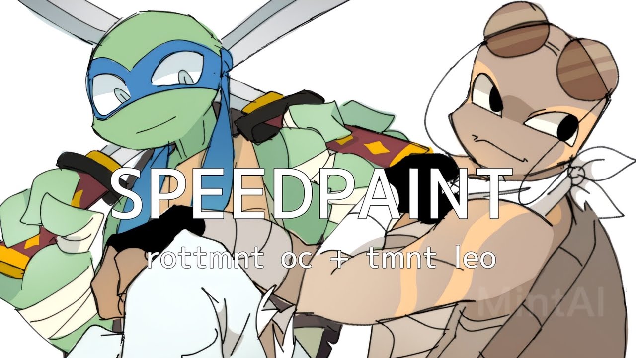•SPEEDPAINT• ROTTMNT OC + TMNT LEO 2012