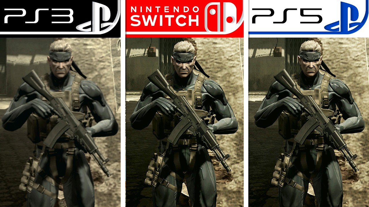 Metal Gear Solid 4 | Switch 2 - PS3 - PS5 | Final Graphics Comparison