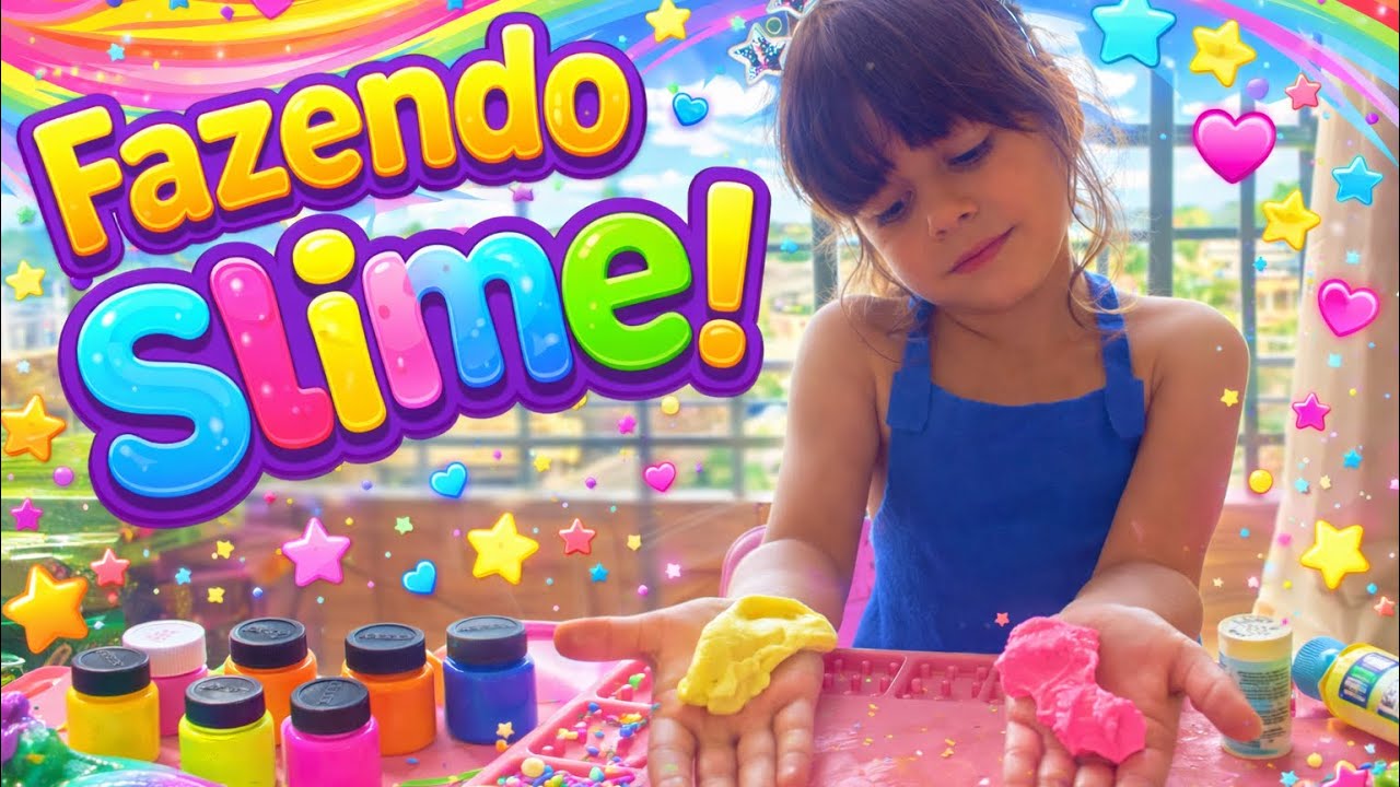 Fazendo Slime Colorido 🌈✨ | Diversão Garantida com a Galerinha da Luna!