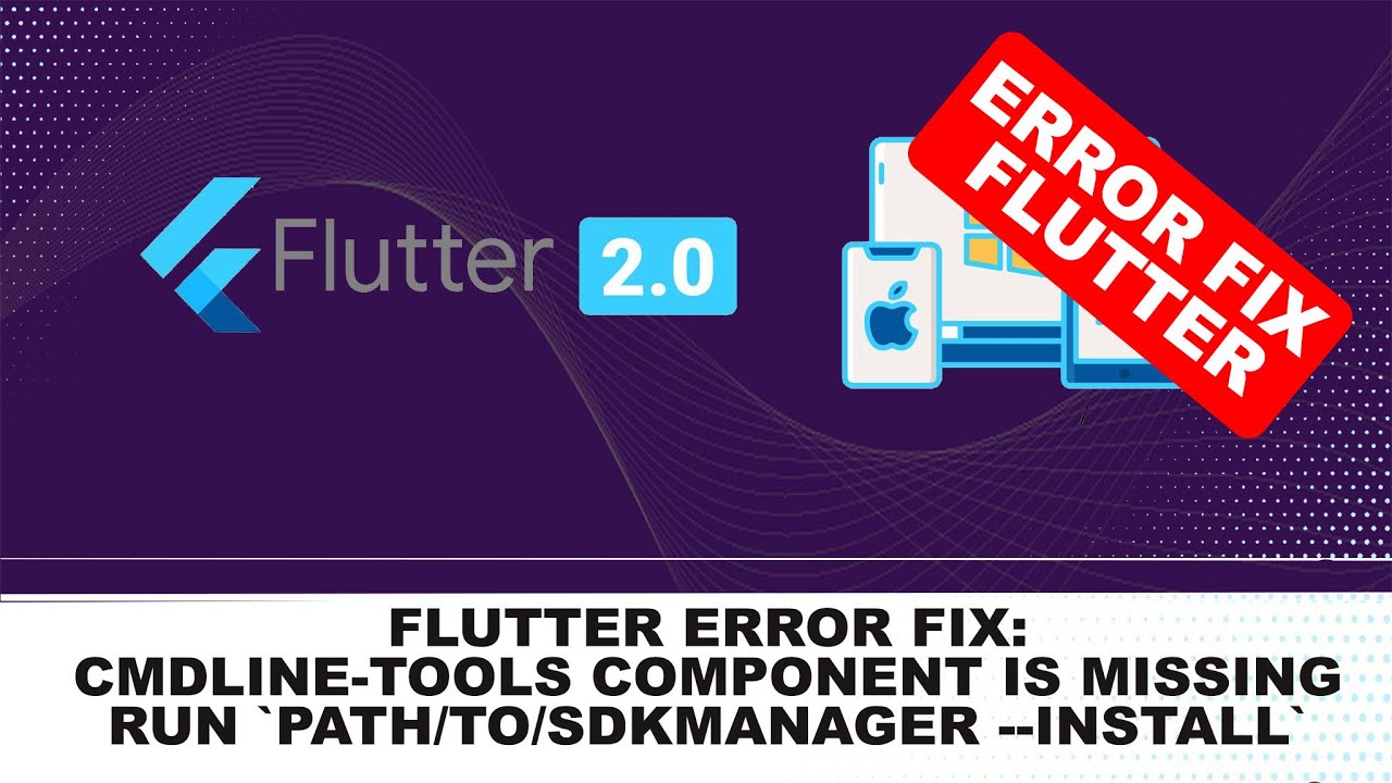 Компонент cmdline-tools отсутствует. Выполните `path/to/sdkmanager --install 