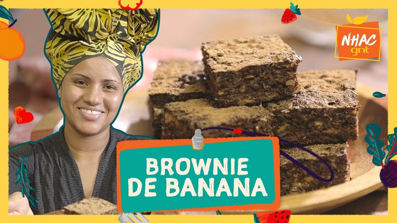 BROWNIE DE BANANA: aprenda como fazer receita vegana da sobremesa | Funcionária do Mês