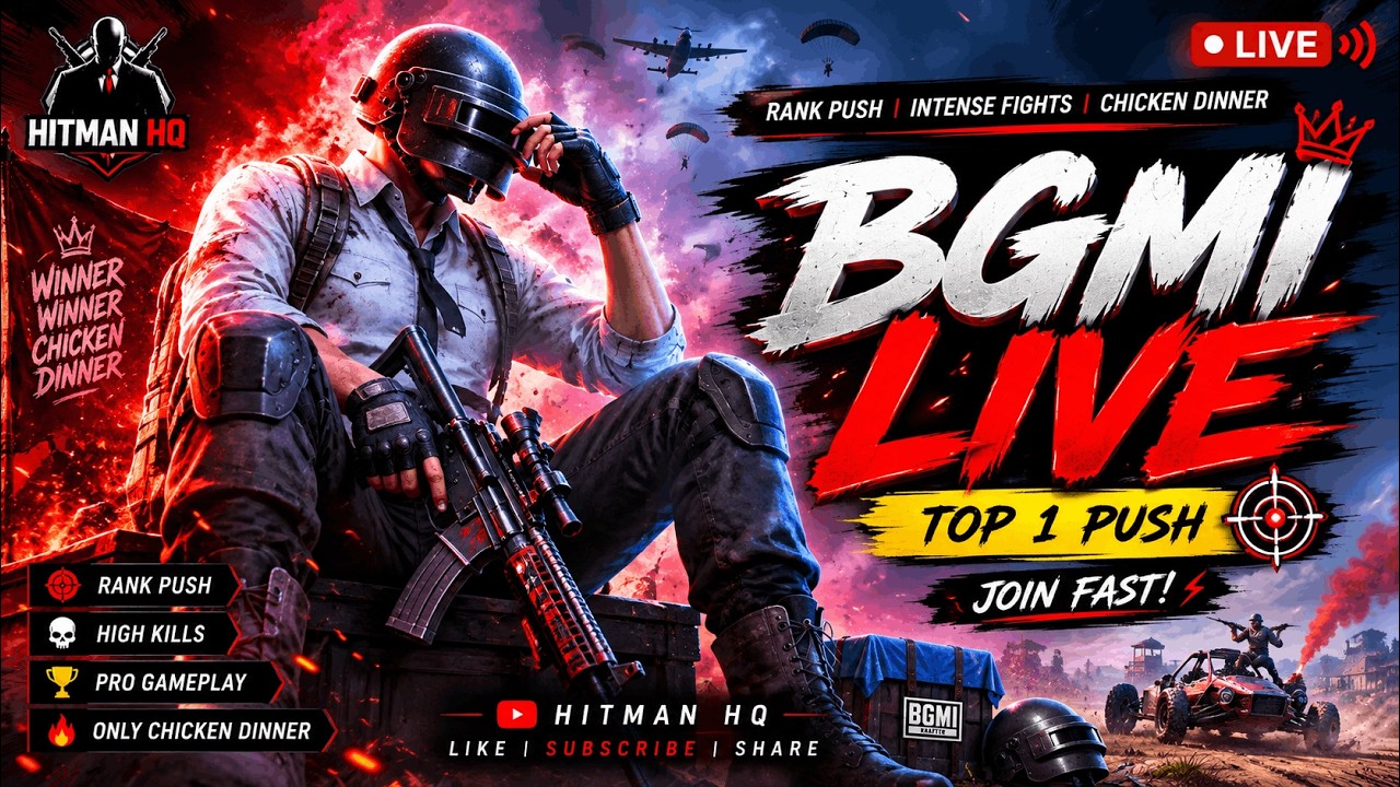 🔥 BGMI LIVE &mdash; CAN WE GET CHICKEN DINNER? 🍗 | RANK PUSH