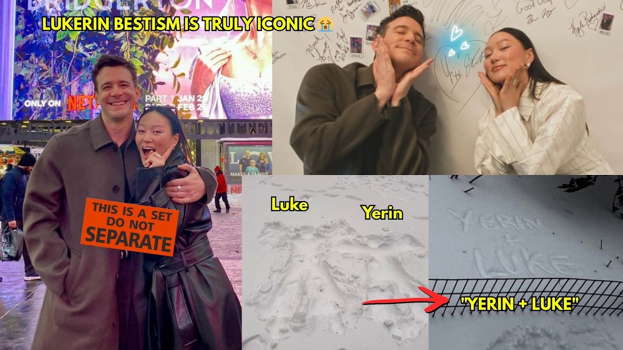 LUKE & YERIN MADE SNOW ANGELS 😭 ALL THIS AEGYO IS MAKING ME BURST&hellip; LUKERIN BESTISM IS TRULY ICONIC
