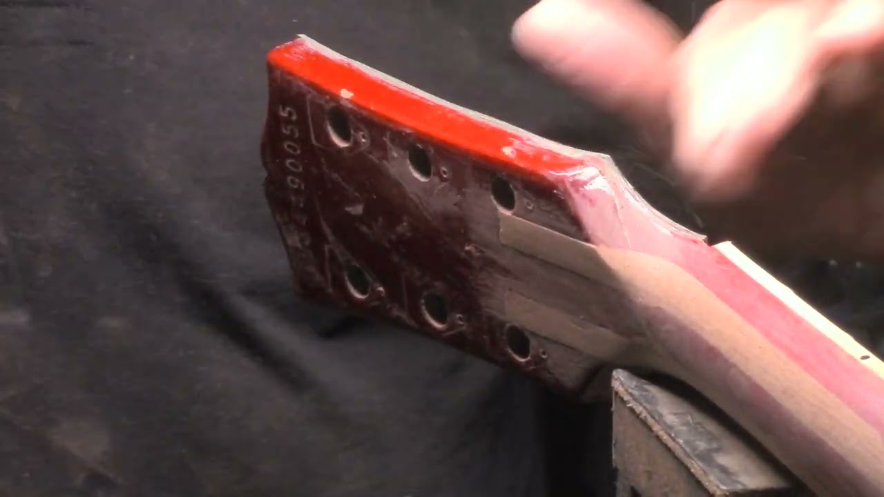 Les Paul Neck Surgery / Headstock Overlay@StringTechWorkstations