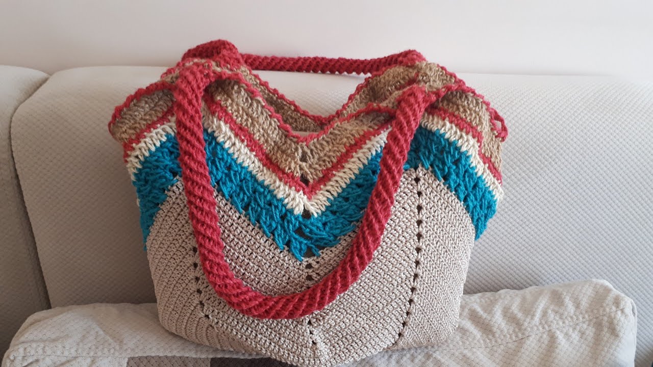 Yazlık Çanta Yapımı | Örgü çanta | How to make a knit bag