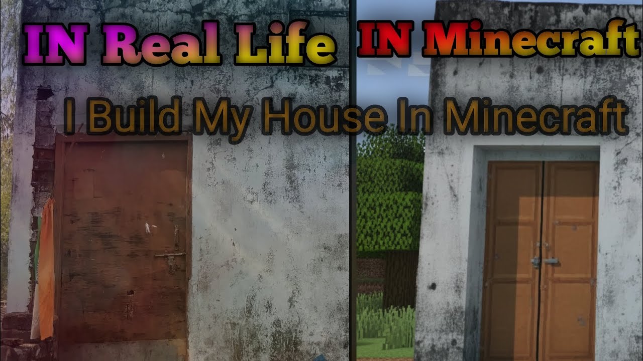I Build My Real Village In Minecraft || Minecraft Buliding || Minecraft Bulids || RTS GAMING01 ||