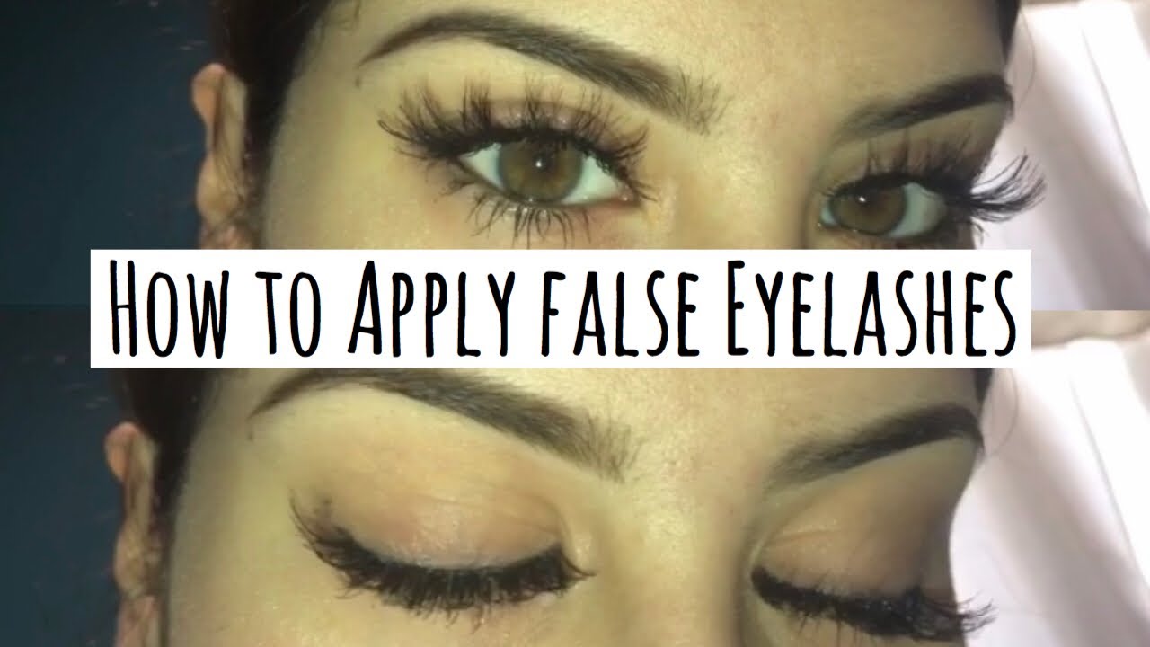 HOW TO APPLY FALSE EYELASHES | EASY AND SIMPLE!