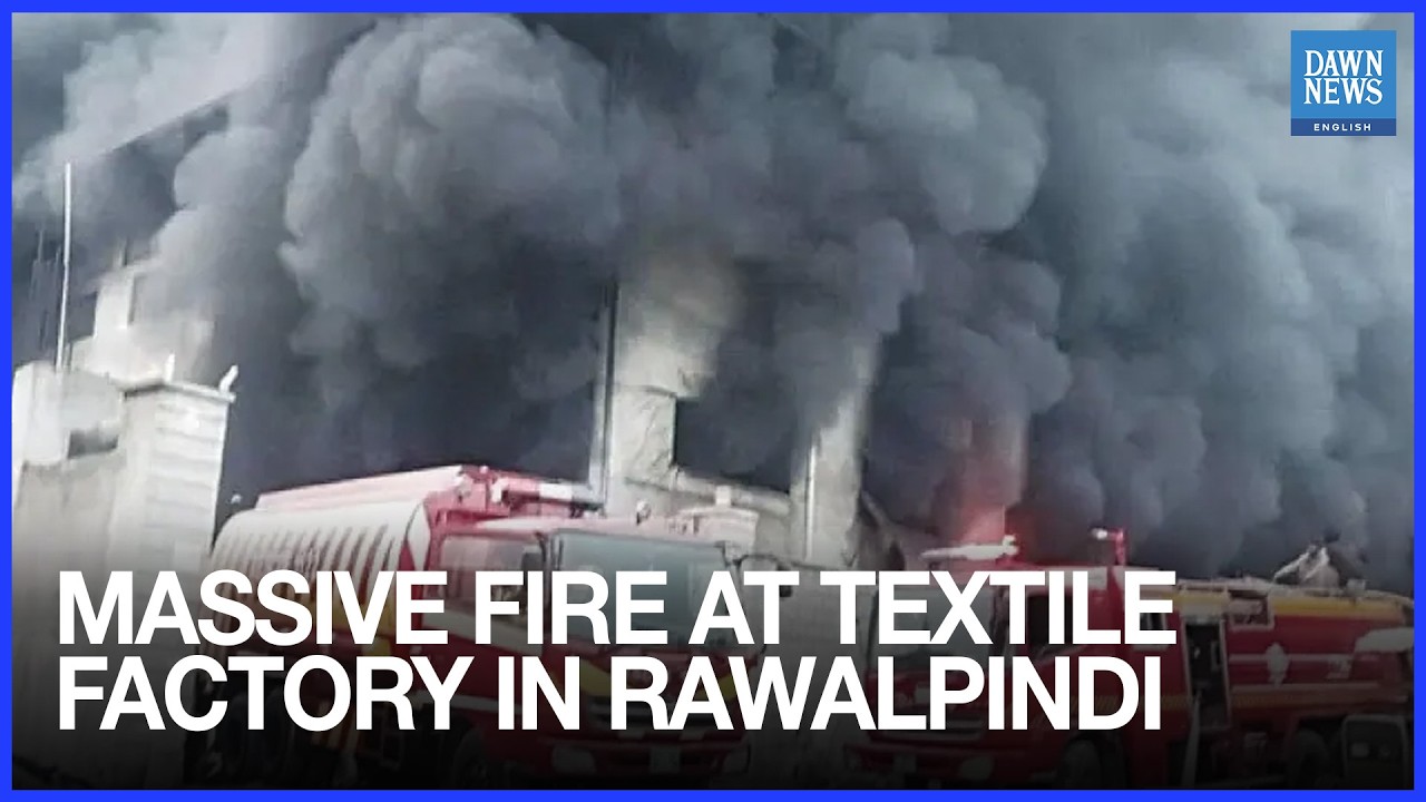 Massive Fire At textile Factory In Rawalpindi’s Rawat Extinguished After 16‑hour Battle