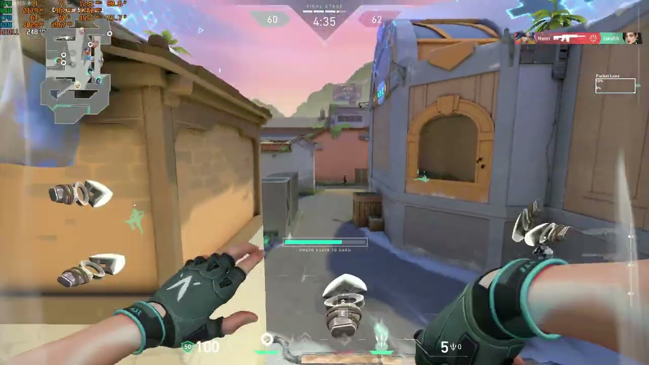 VALORANT FPS Test – Ryzen 7 5700X + RX 570 8GB | 1080p Low Settings Team Deathmatch