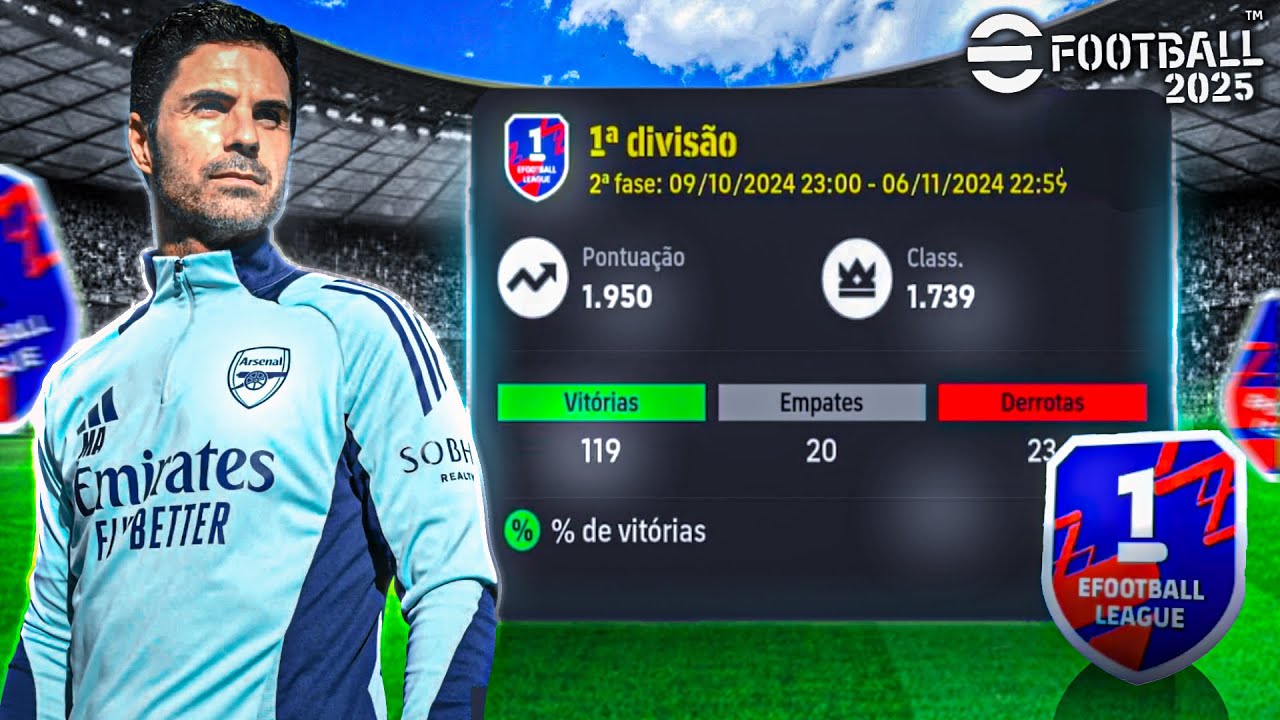 DICAS PARA CHEGAR A 1ª DIVISÃO NA LIGA EFOOTBALL 25 MOBILE