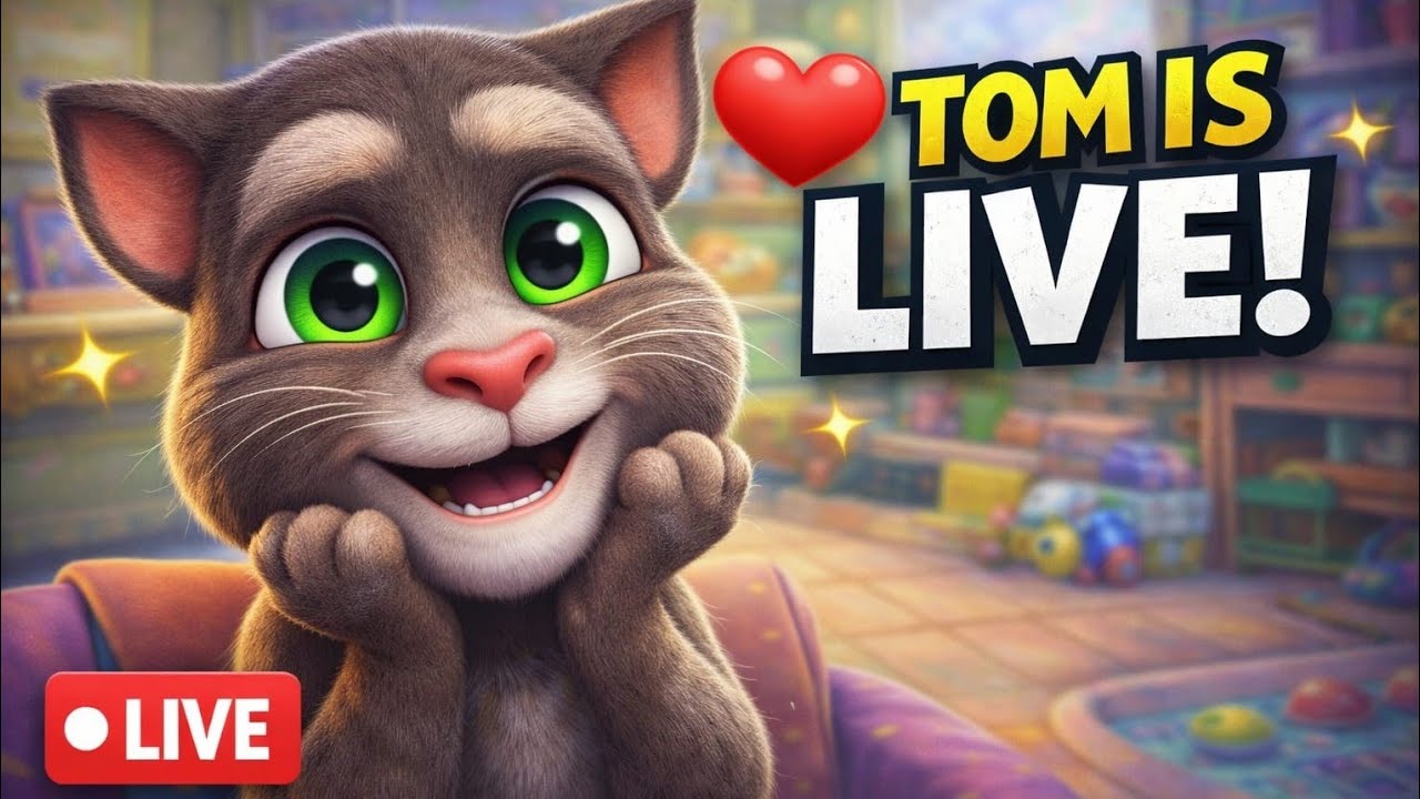 Talking Tom Live 😺 Funny Moments & Mini Games | Happy Tom Stream