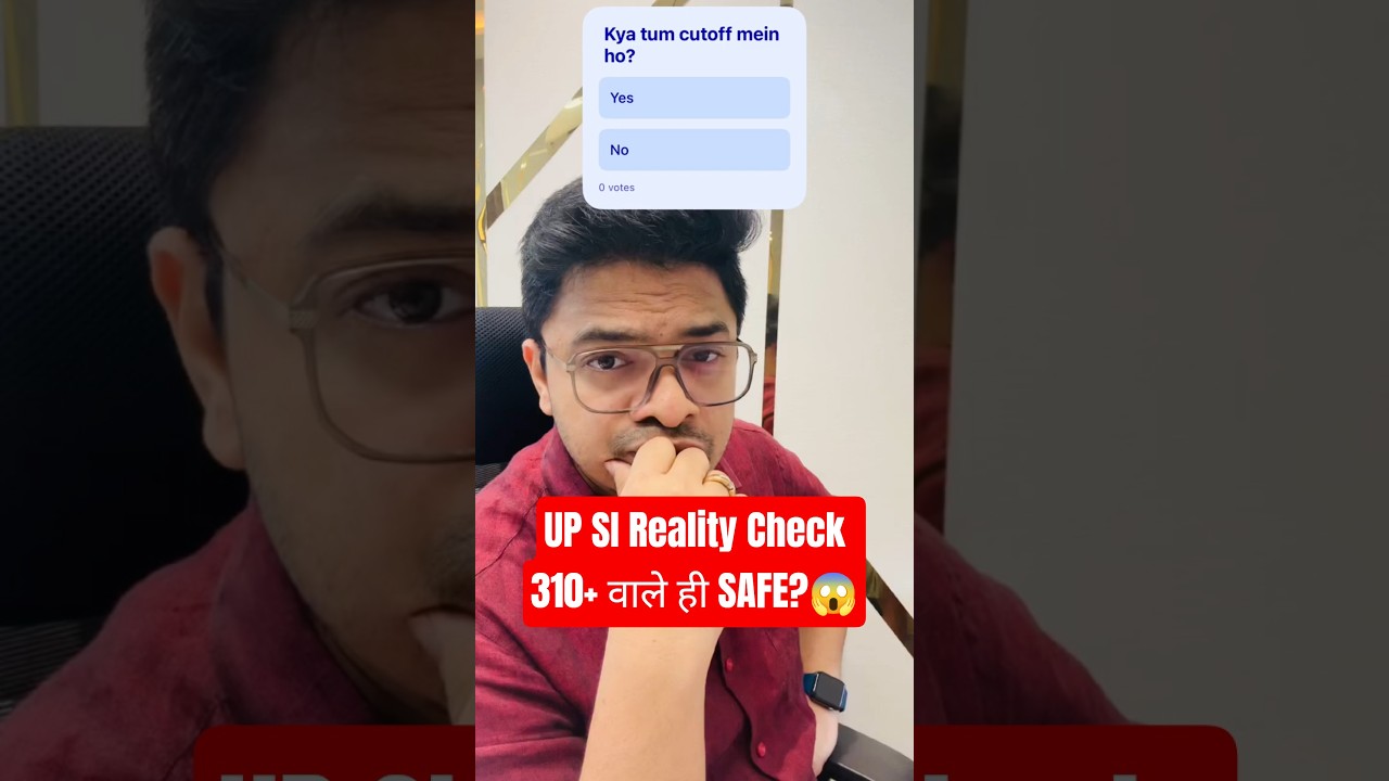 UP SI 2026 &mdash; Expected Cutoff Kitna? 📊#shorts #upsi #cutoff