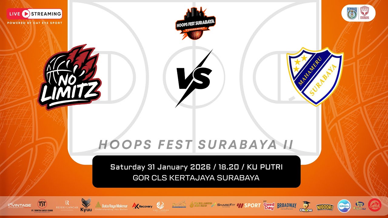 NO LIMITZ VS MAHAMERU | KU PUTRI | HOOPS FEST SURABAYA 2026