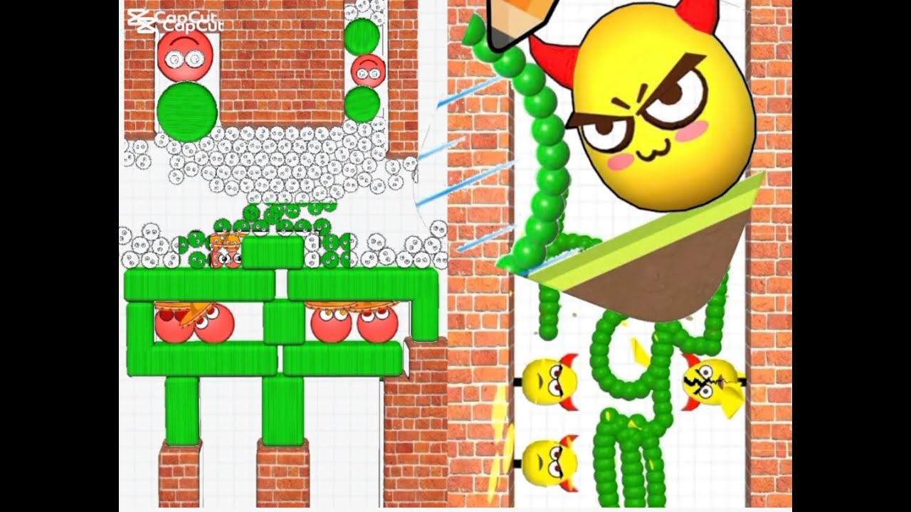 Puzzle draw ball v/s Hide ball android and ios game brain teaser gameplay