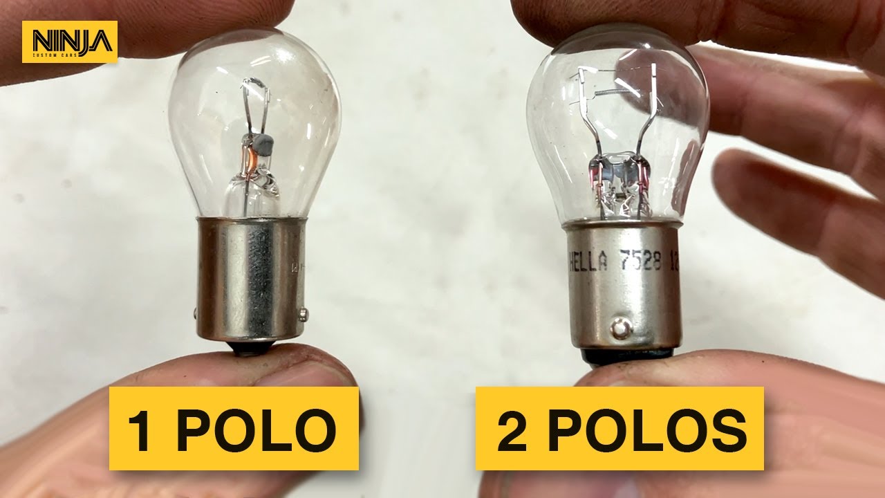 Diferenças entre LÂMPADA de 1 POLO e 2 POLOS