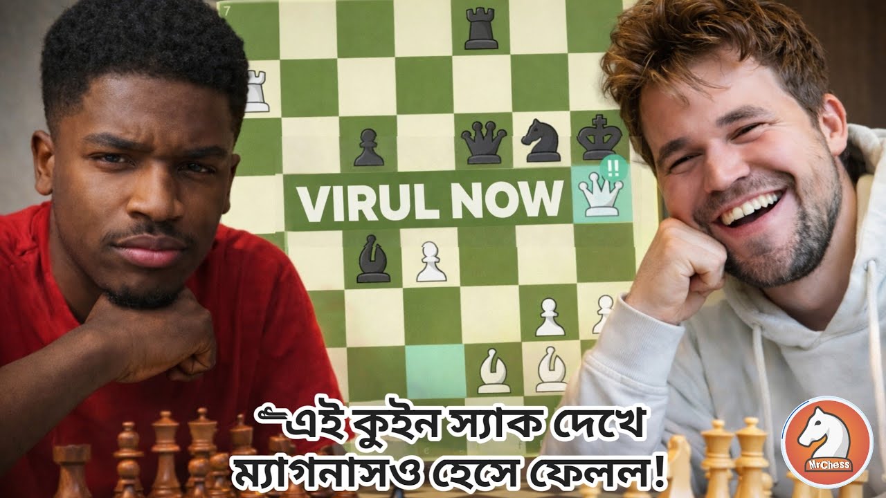 ভাইরাল ম্যাচ 🔥Jacorey Bynum-এর কুইন সেক্রিফাইসে ম্যাগনাস পরাজিত ♛🔥 #VirulChess #chessbangla #MrChess