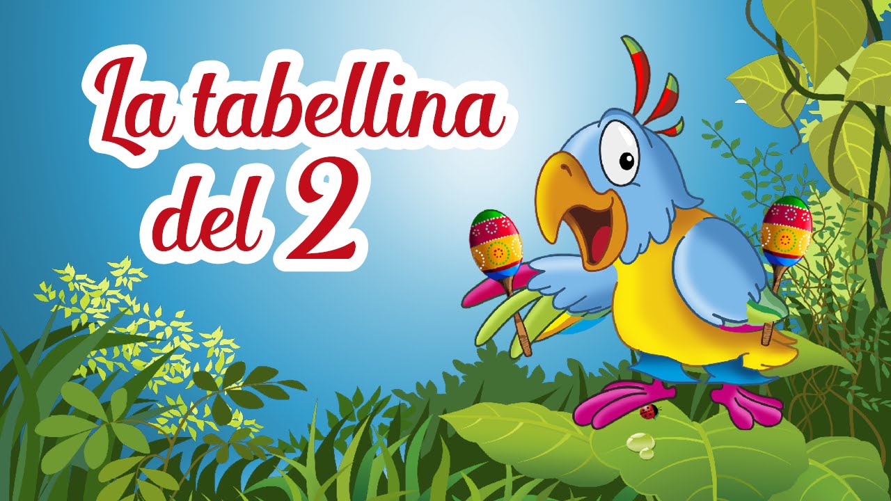 TABELLINA DEL 2 - Il pappagallo Piero - Canzoni per bambini di Mela Music @Mela_Educational