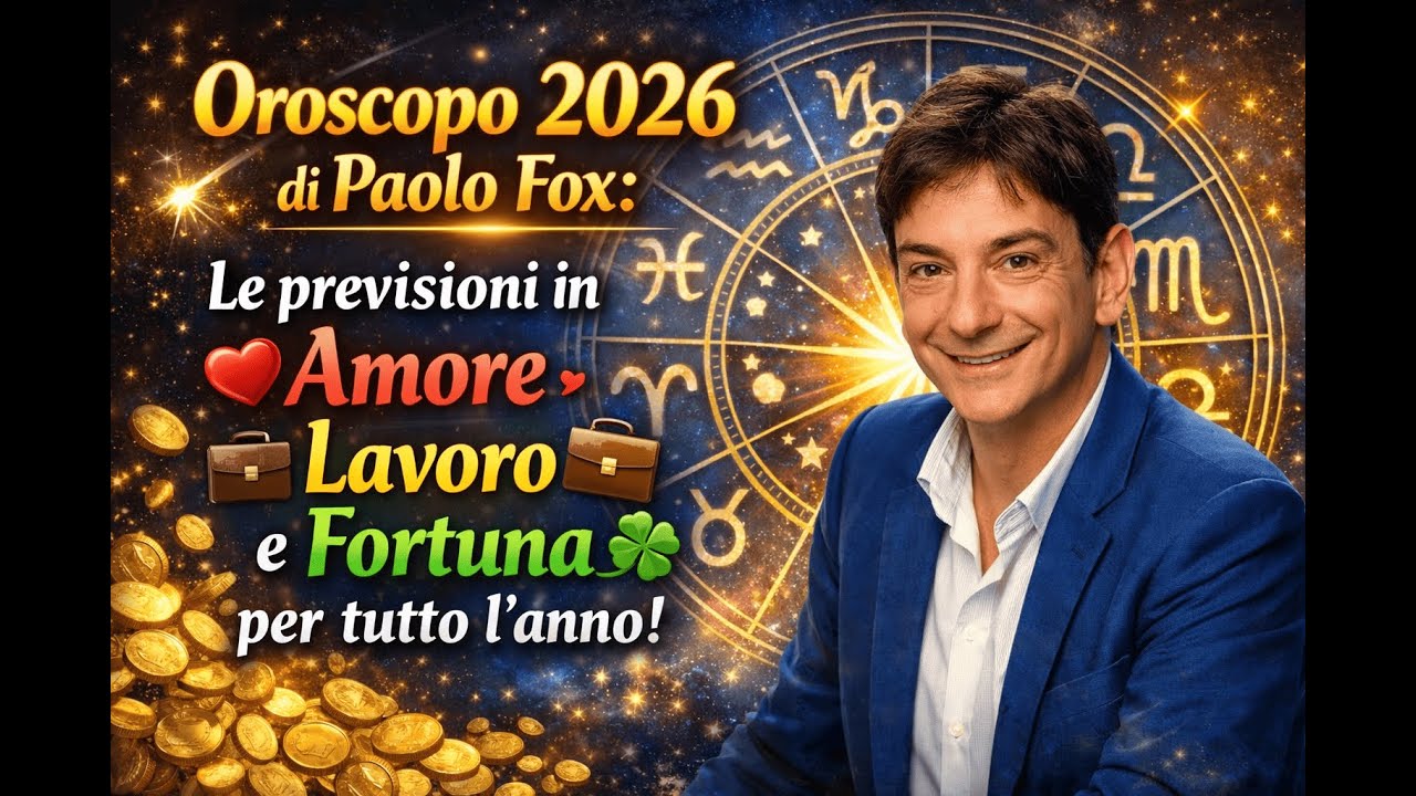 Oroscopo 2026 di Paolo Fox: le previsioni in amore, lavoro e fortuna per tutto l'anno ♍♒🌟💫⭐♑♈♉♊♋♌♎♐