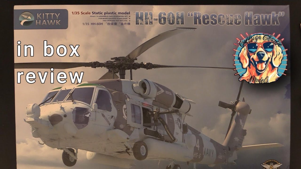 Kitty Hawk 1/35 HH-60H Rescue Hawk in box review