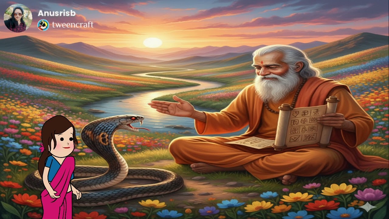 অনু পেহীৰ একুঁকি সাধু |এজন সাধু আৰু এডাল সাপ | A Saint and a snake |An Assamese educational video.. 