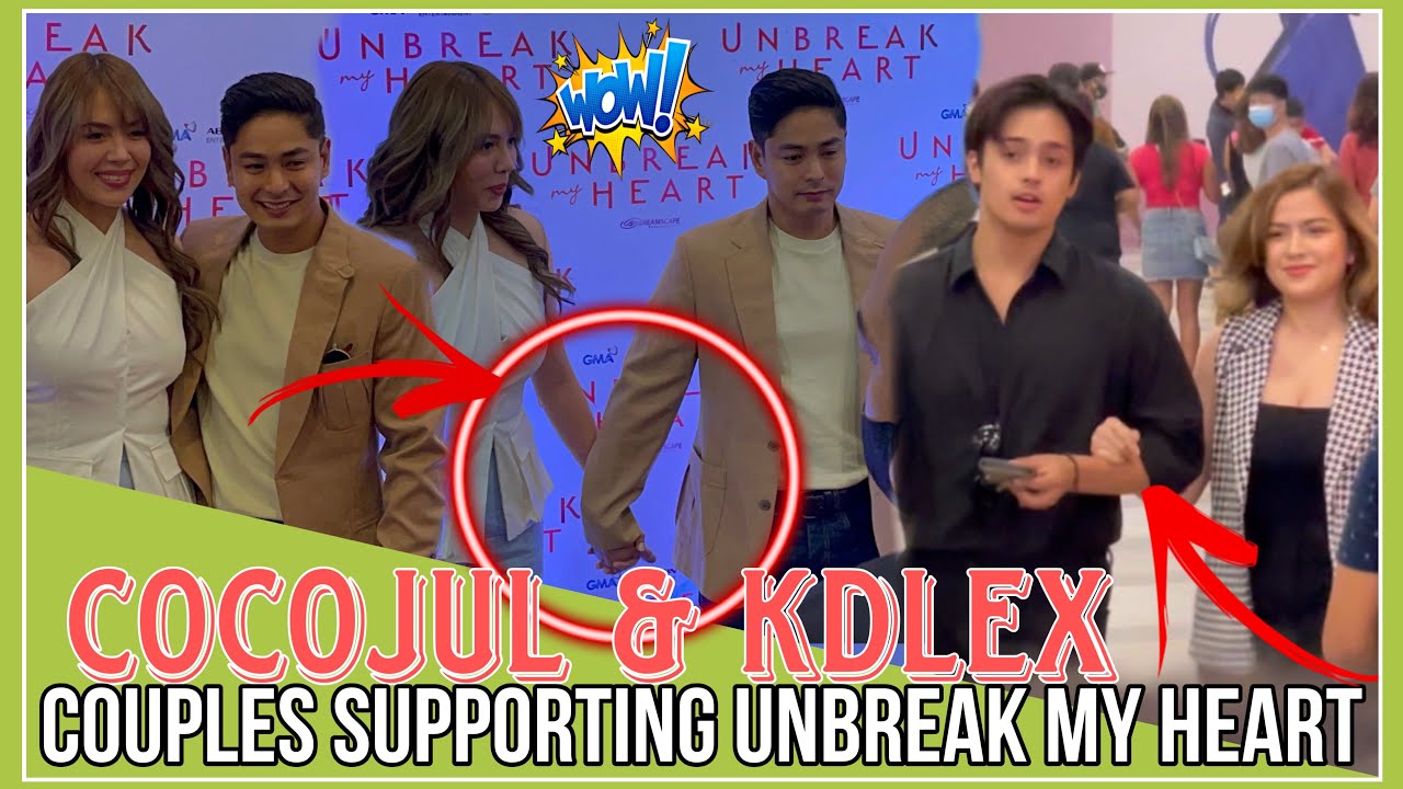 CONFIRM❗️COCO & JULIA W/ KDLEX spotted magka HOLDING HANDS sa UNBREAK MY HEART CELEBRITY SCREENING