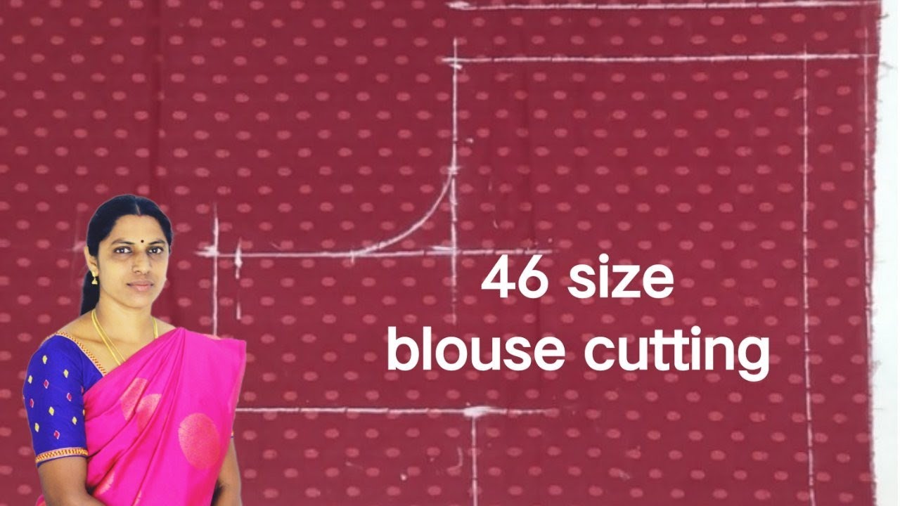 46 size Blouse cutting for beginners #simpleblousecutting #@radhikatailoring