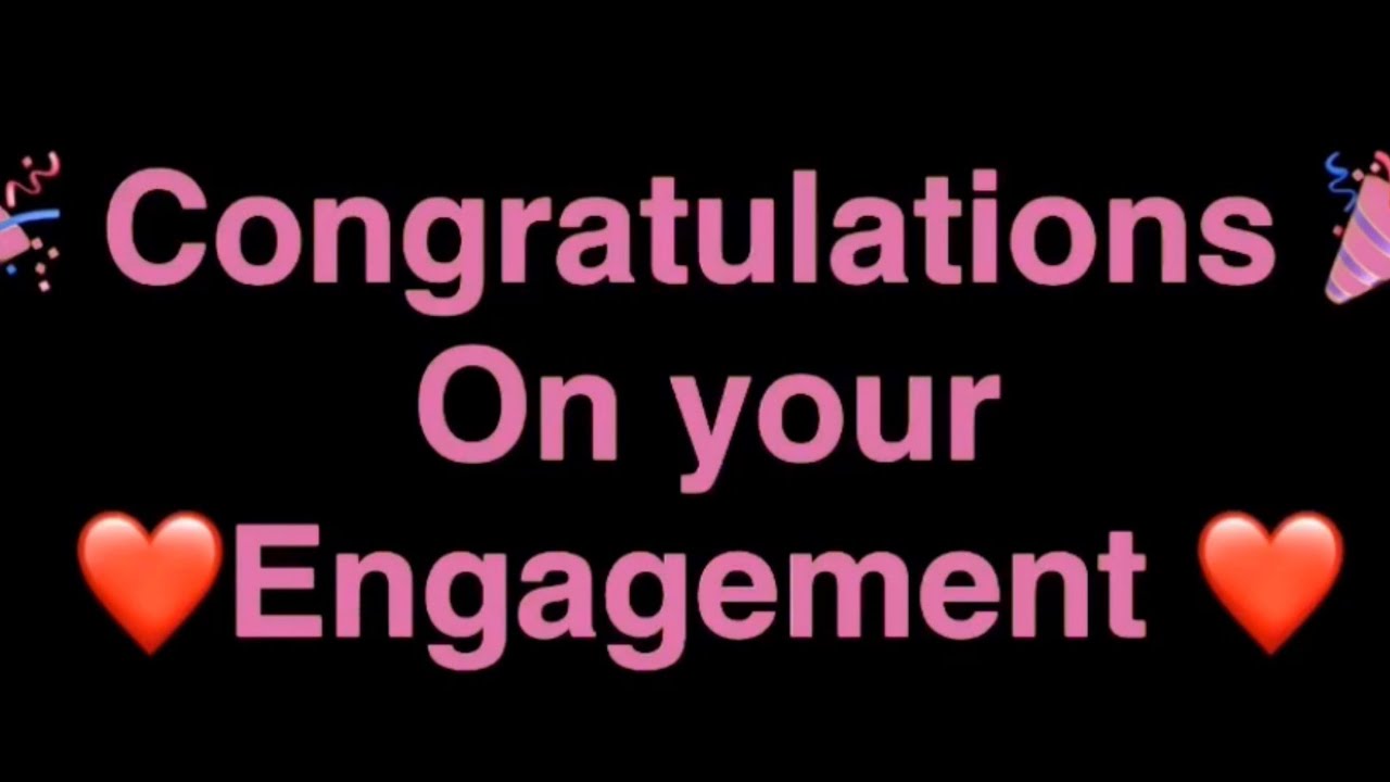 Congratulations on your engagement message