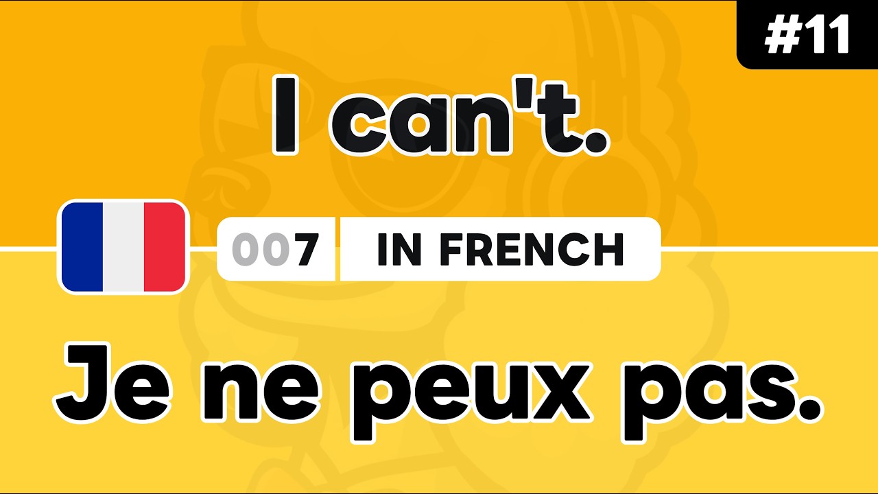 Learn ‘I don't ~’ in French 🇫🇷 Daily Beginner Phrases (Ep. #11)