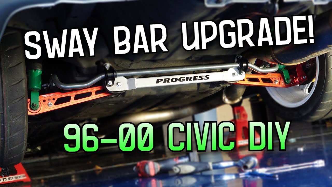 Модернизация заднего стабилизатора поперечной устойчивости Civic 96-00 своими руками! 22 мм от Pr...
