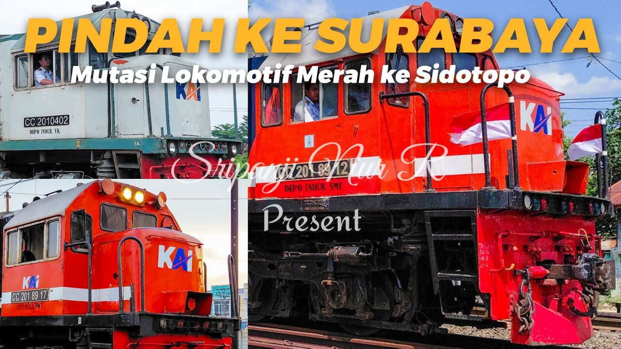MUTASI SDT? Kompilasi Lokomotif CC 201 RnB yang pindah ke Surabaya.