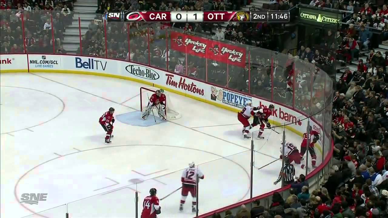 Erik Karlsson vs the Carolina Hurricanes February 7, 2013