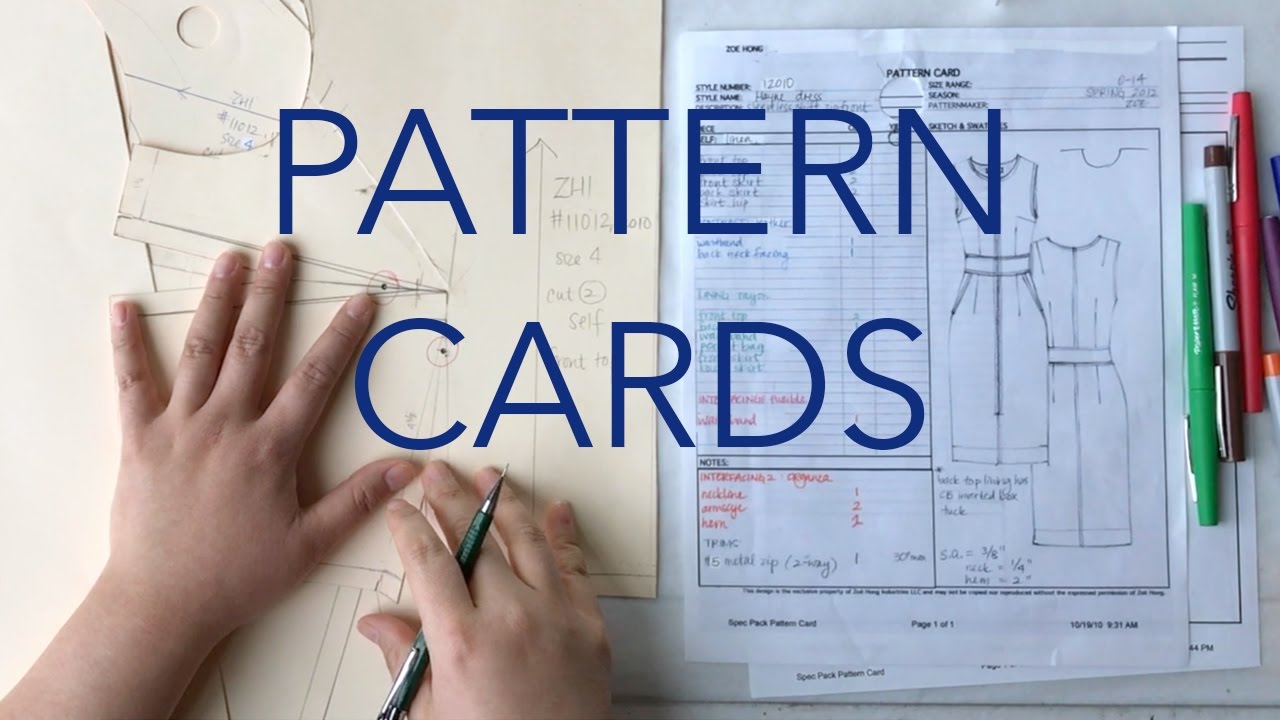 Filling Out Pattern Cards & Labeling Patterns