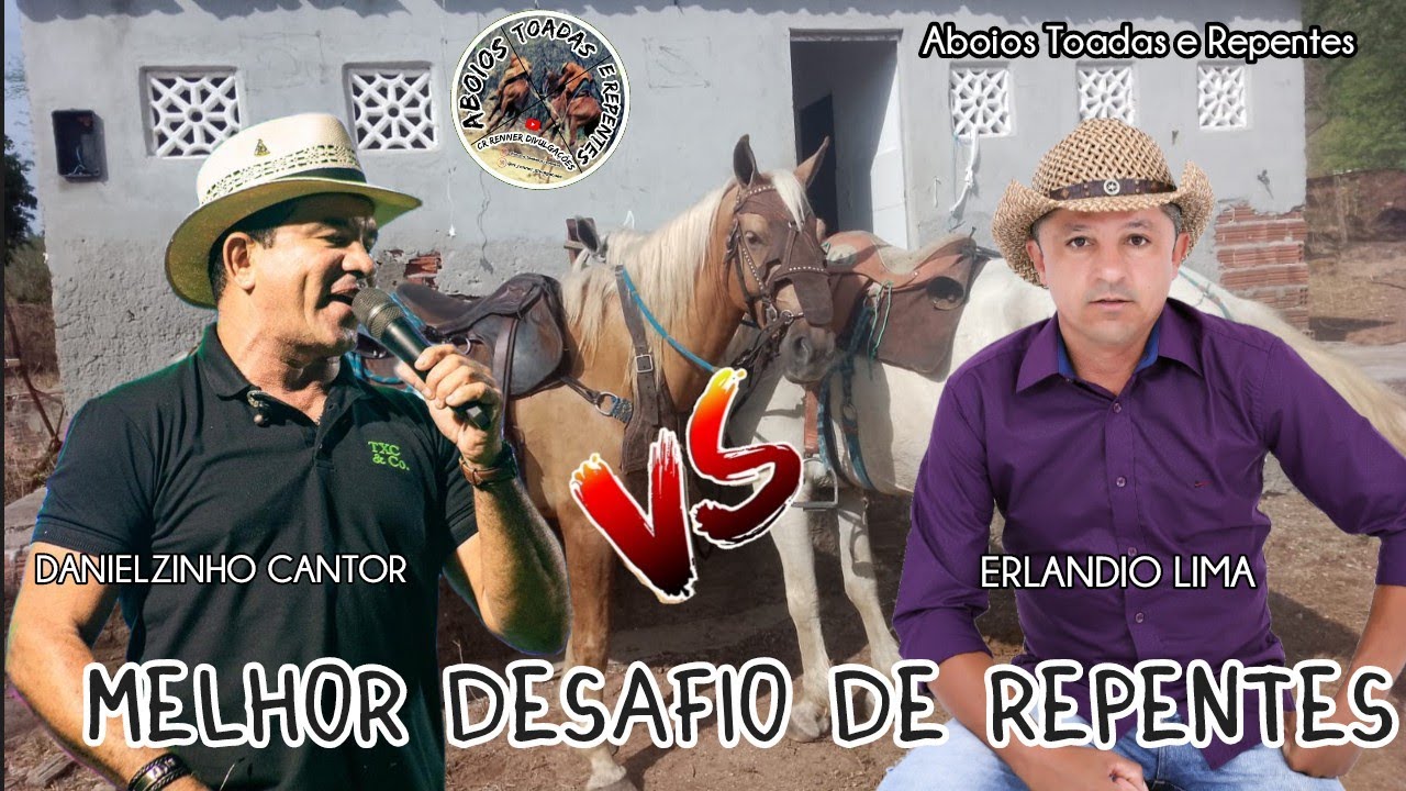 Melhor desafio do Repentes Com Dois Grandes Poetas, Danielzinho cantor & Erlandio Lima